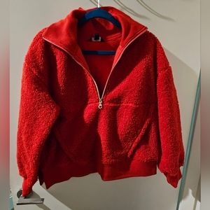 Joy lab pull over sherpa jacket L